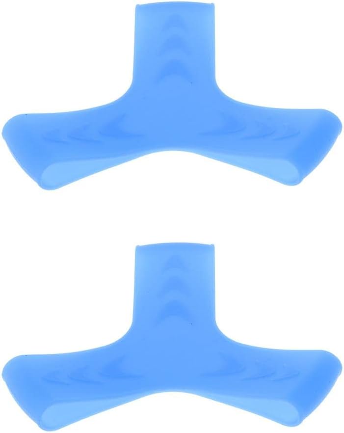 Diving Fin Keepers - Silicone Gripper Band Straps for Snorkeling, Swimming, Scuba Diving - Fin Slipping - Comfortable & Elastic - 2 Pieces Included - Blue, L