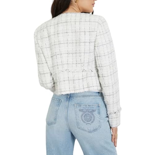 GUESS Women's Long Sleeve Sofia Tweed Jacket2