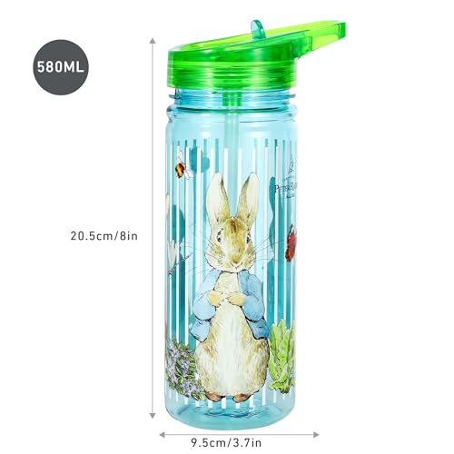 Zawadi Global Peter Rabbit 580ml Water Bottle for Kids School Drinks Bottle Made of Durable Ecozen Reusable BPA Free - Image 2