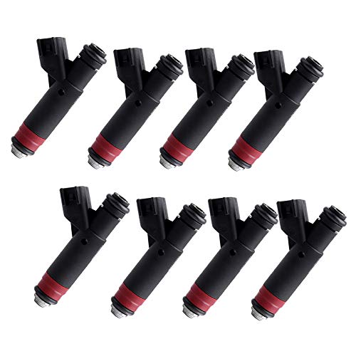 Fuel Injectors Kits,SCITOO 2 Hole OEM Fuel Injector Fit for 01 02 for Jeep for Grand for Cherokee 4.7L,01 02 03 for Dodge for Dakota for Durango,02 03 for Dodge for Ram 1500 53032145AA (Set of 8)