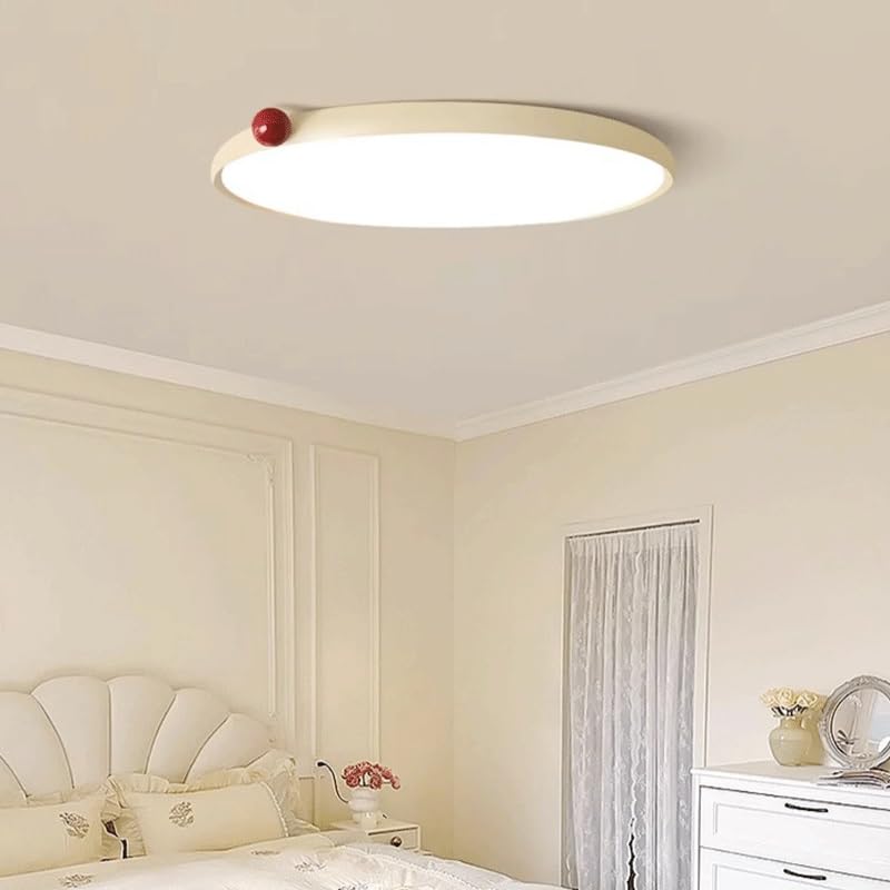 Plafonnier LED variable 3 couleurs en acrylique jaune pour salon - 3