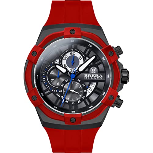 Montre bracelet caoutchouc rouge Supersportivo Evo pour un style sport chic