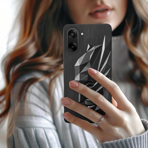 Image of TOUCCH 3D Face Case Cover for Oneplus Nord CE5| Shock Proof Design with Camera Protection Ring| Liquid Case (Microfibre Lining) for Oneplus Nord CE5 | Silicone - Black