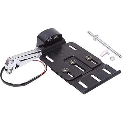 AQIMY Motorcycle LED Light License Plate Frames Side Mount License Plate Holder for Harley Forty Eight Sportster XL1200 XL 883L Cover