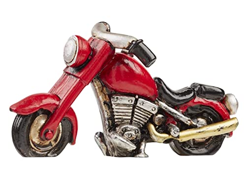 Hobbyfun Motorrad Figurine, Braun, Schwarz, ca. 8 cm