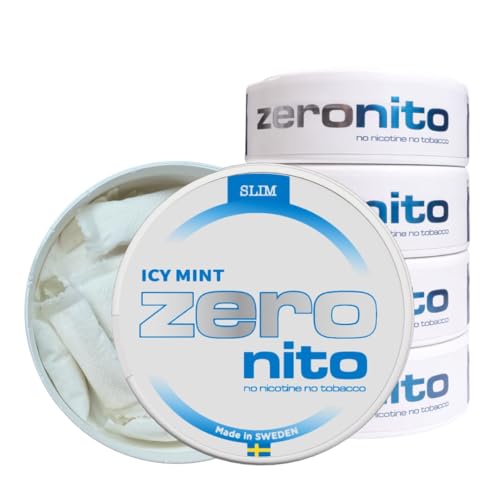 ZERONITO Nikotinfreie Pouches (20 Pouches pro Dose) Snus Alternative ohne Nikotin & Koffein Tabakfreier Snus Ersatz zur Entwöhnung 16g