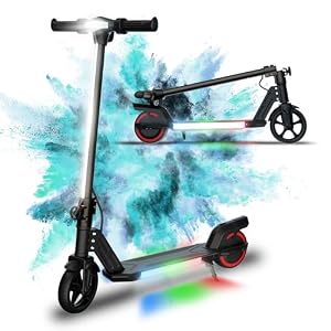 WEELMOTION Alumnium Kids Electric Scooter (Black) – 200W Motor, 10 MPH Top Speed, 5 Mile Range