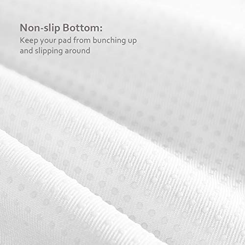 Bed Pads Washable Waterproof 34\" x 36\", 2 Pack Reusable Chuck Pads Incontinence Underpads Sheet Protector, Pee Pads for Adults, Elderly, Kids, Toddler and Pets, White and Blue