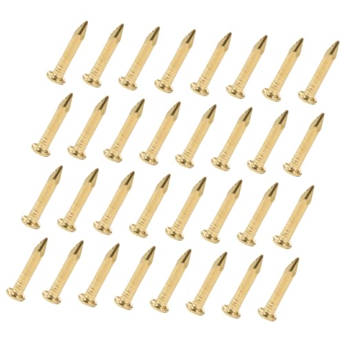 200 Pzas Clavos redondos de latón para cajas decorativas y bisagras de muebles miniatura 1