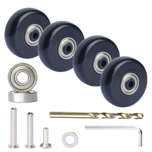 FLIHONST 45x18mm Ball Bearing Luggage Wheel Replacement Kit