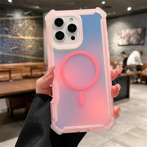 Coque iPhone 13 laser rose pour briller en soirée et travailler