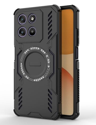 Image of Back Cover Case for Motorola Moto G67 Power 5G | 360 Protection Mobile Phone Case Mag-Safe | Motorola G67 Power Back Cover | Moto G 67 Power 5+G Back Cover - Black TPU+PC