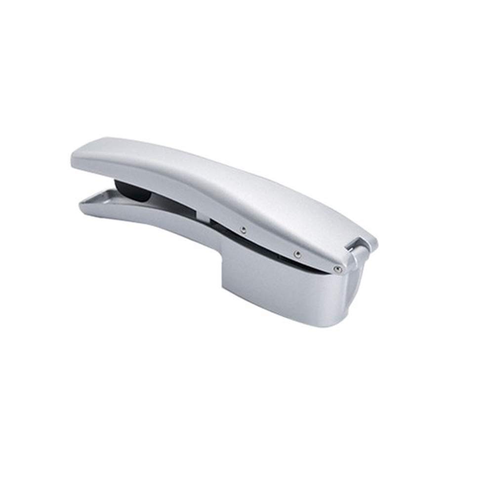 Garlic Press Garlic Crusher Ginger Mincer Squeezer Chopper Stainless Handle Labor-Saving For Home Chef Silver