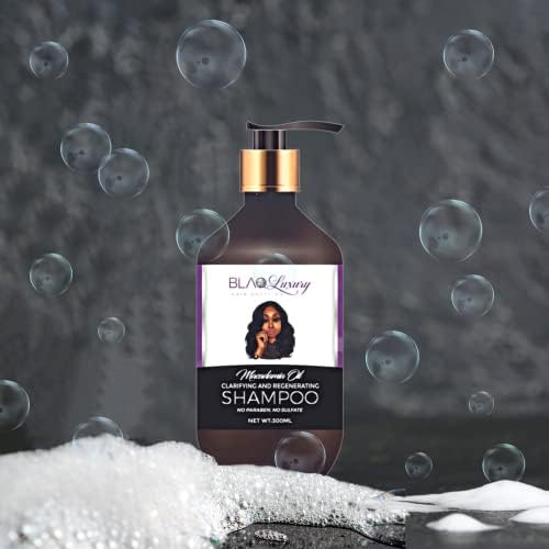 Blaq Luxury Hair Shampoo - Hair product Clarifying and Regenerating hair  growth Shampoo for thinning hair and hair loss for women's hair care., 10  Fl ...