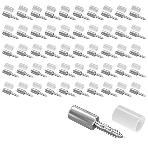 SYHSYC Taquet Etagere 50 Pièces, Support Étagère Placard en Métallique, Vis Autotaraudeuse Consoles pour Étagères, Fixation Etagere Invisible pour Armoire pour Bureau Bibliothèque Meubles