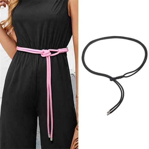 Colorful Waist Belt Women Weaving Belt Casual Feeling Braided Belt Thin Waistband Vacation Dress Skirt Waist Rope2