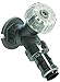 Woodford 26CP-BR-MH Model 26 Chrome Wall Faucet, CP Inlet, Rough Brass, Metal Handle
