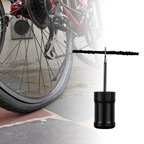 Oumers Kit de Herramientas de reparación de neumáticos de Bicicleta tubeless,Perforaciones de neumáticos para Bicicletas con 5PCS Bacon Strips Plus Insertion Tool Fork Reamer