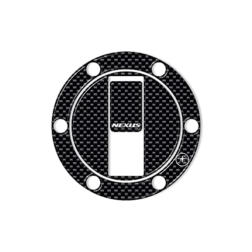 labelbike - Autocollants 3D Résine Protection Bouchon de Réservoir pour Scooter GILERA Nexus jusqu'à 2007 - Carbone