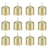 Mega Candles 12 pcs Unscented Gold Votive Candle, Hand Poured Wax Candles 10 Hours 1.38 Inch x 1.5 Inch, Home Décor, Wedding Receptions, Baby Showers, Birthdays, Celebrations, Party Favors & More
