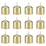 Mega Candles 12 pcs Unscented Gold Votive Candle, Hand Poured Wax Candles 10 Hours 1.38 Inch x 1.5 Inch, Home Décor, Wedding Receptions, Baby Showers, Birthdays, Celebrations, Party Favors & More