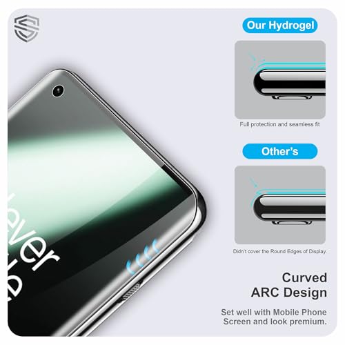 Image of TPU hydrogel Edge to Edge Screen Protector Guard For Oneplus 11, OnePlus 10 Pro and OnePlus 9 Pro (6.7 Inch) With Installation Kit | Fingerprint Compatible | Edge to Edge Coverage