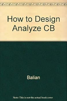Hardcover How to Design Analyze CB Book