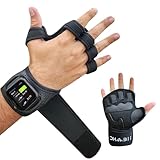 Dhabii Workout Gloves for Men & Women, Smartwatch Compatible Ventilated Gym Gloves with Wrist Wrap Support, Breathable Weight Lifting Gloves for Fitness, Training & Cycling with Excellent Grip