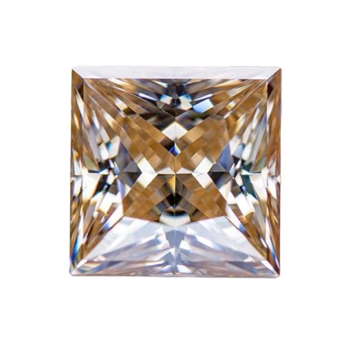 Pierre de moissanite taille princesse VVS1 perles charme bijoux de pointe