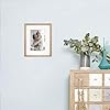 Oak Wood Picture Frames 24x36 - Natural Light Solid Wood Poster Art Photo Frame Wall Mount
