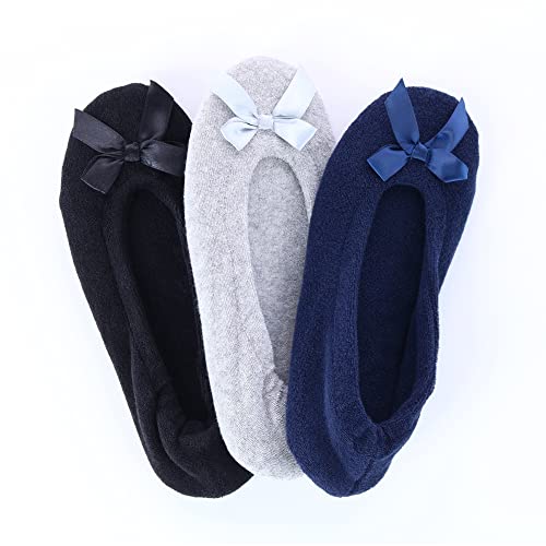 CTM Women's Terry Ballerina Slipper House Shoe4