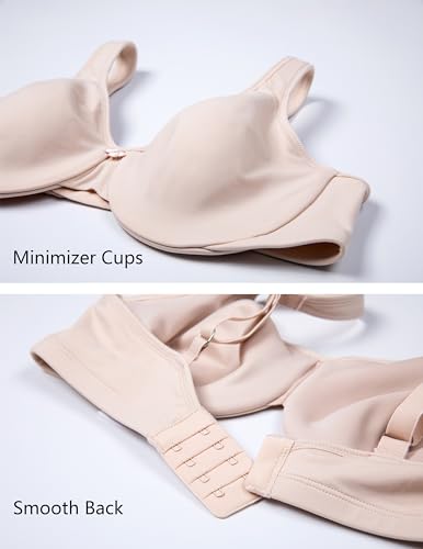 Image of CALVENA Women's Full Coverage Minimizer Bra