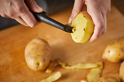 Foto von Fiskars Schäler mit beweglicher Klinge, Länge: 18 cm, Stahl/Kunststoff, Functional Form, Schwarz/Orange, 1014419