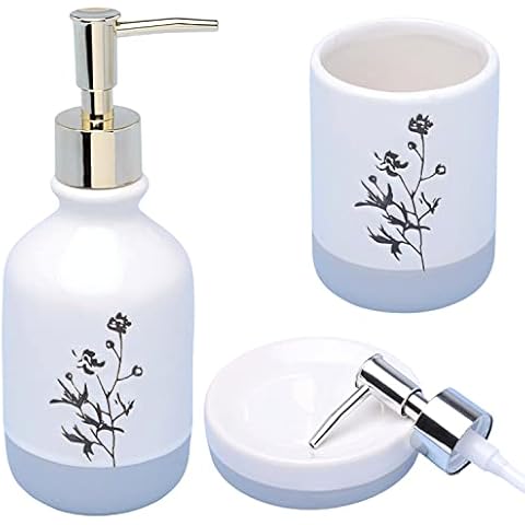 G Decor Ceramic Bath Accessory Set Cover