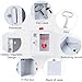 DUXMM Outdoor Wall-Mounted AED Alarm Box Wall Mount Storage Cabinet for Defibrillators PVC Transparent Window Fits Most AED Models for Office,Hospital,Public Places,White