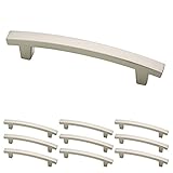 Franklin Brass (10-Pack) – Brushed Nickel Cabinet Handles, 4 Inch Hole Center, Pulls for Drawers, Kitchen Cabinet Door, Dressers | Pierce