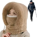 Chapeau russe – Chapeau d'hiver pour femme, protection auditive, flexible, coupe-vent, équ...