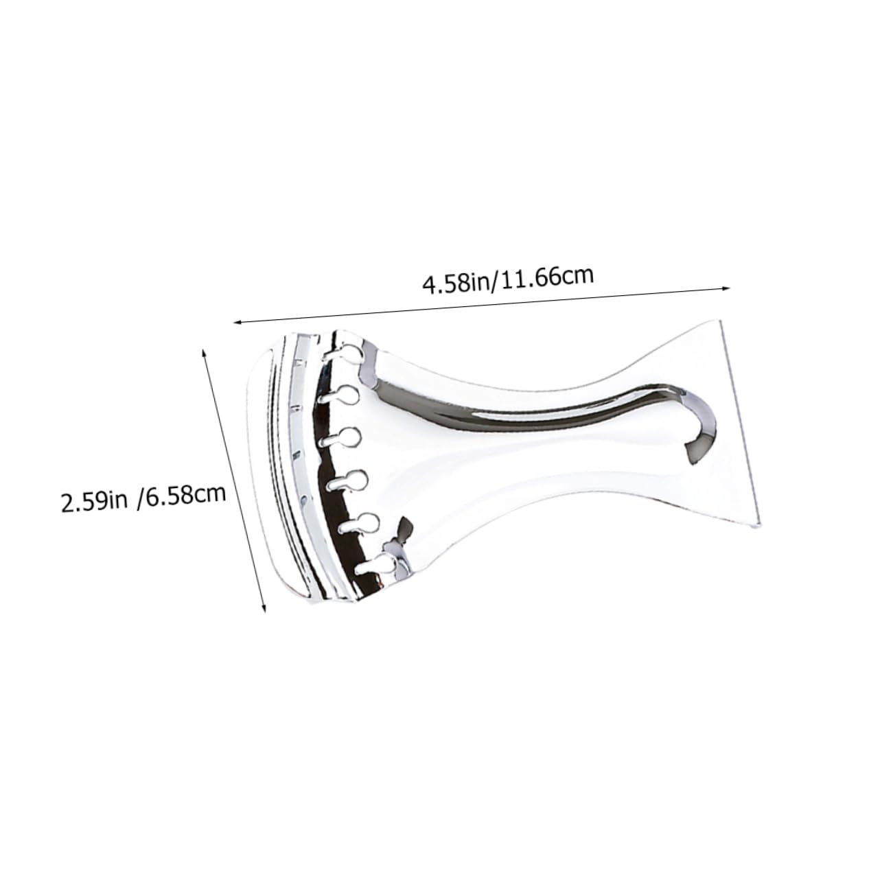 GALPADA Chrome Acoustic Guitar Tailpiece Replacement Bridge for Stringed Instruments Durable Design for Enhanced Performance and Stability Guitar Tailpiece Part