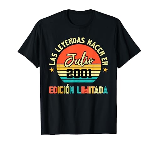 Las Leyendas nacen en Julio 2001 21 cumpleaños Camiseta