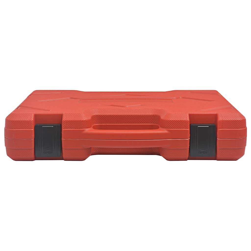 Zestaw kontrolera ciśnienia wtrysku paliwa z manometrem 0-140 psi, adapterem i wężami z miedzi i tworzywa sztucznego, w zestawie walizka do przechowywania samochodów osobowych i ciężarowych