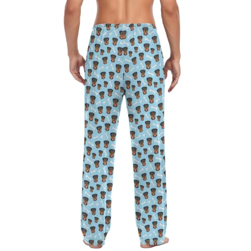 Pantalones de descanso finos de hombre JUNZAN con estampado de perro 2