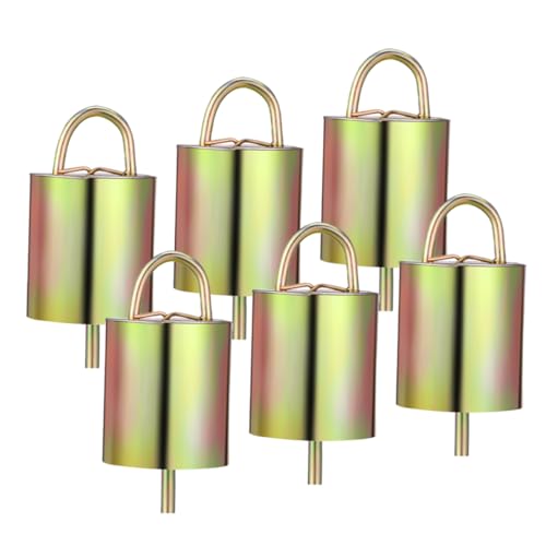 BESPORTBLE 6Pcs Livestock Hanging Bells for Cattle Horses and Sheep Durable Farm Animal Bells with Loud Crisp Sound for Easy Location and Loss Device