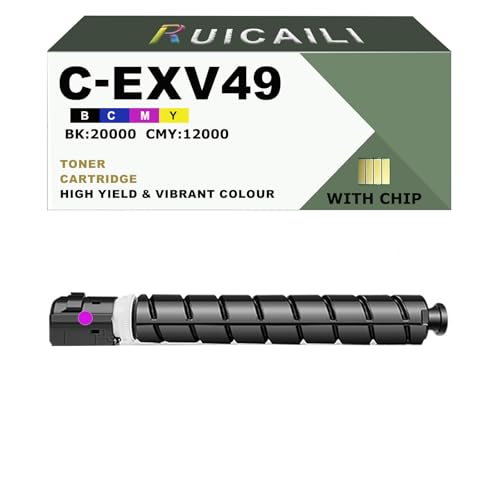 Toner compatible C-EXV49 magenta pour des impressions nettes et durables sur Canon IR