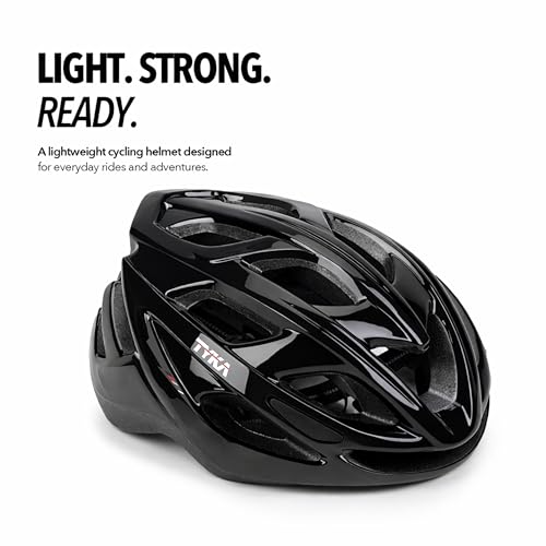 Image of Tyka Cycle Helmet | Adjustable Protective Helmet for Cycling, Skating & Scootering | Lightweight Breathable Multi-Sport Helmet with Safety Padding for Boys & Girls (Black, Medium (50-54 cms))