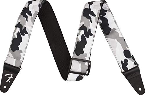 Fender® »CAMO STRAP – 2″« Sangle pour guitare – 5cm de largeur – Couleur: Winter Camo - Les Beatles, Paul McCartney, John Lennon, RIngo Starr, George Harrison Fender® »CAMO STRAP - 2"« Sangle pour guitare - 5cm de largeur - Couleur: Winter Camo