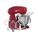 Hamilton Beach Eclectrics All-Metal 12-Speed Electric Stand Mixer, Tilt-Head, 4.5 Quarts, Pouring Shield, Red (63232),