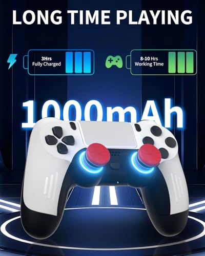 Image of ThinTree Wireless Controller Compatible for PS-5 /Pro /Slim /PC, Hall Effect Sticks & 7 RGB LED Mode & Haptic Feedback & 1000 mAh Battery & Motion Sensing, 3.5mm Audio Jack