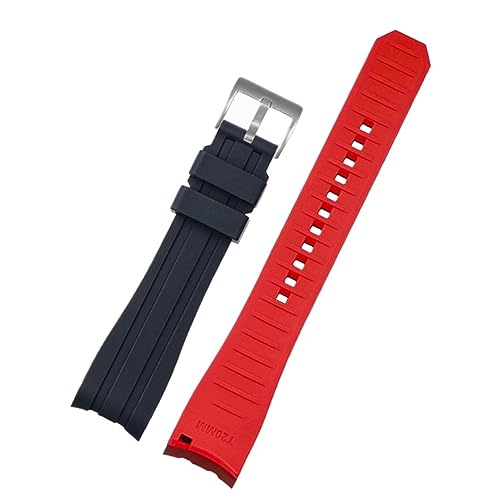 Bracelet en silicone étanche pour montre homme Seiko et Citizen avec bout incurvé 22mm