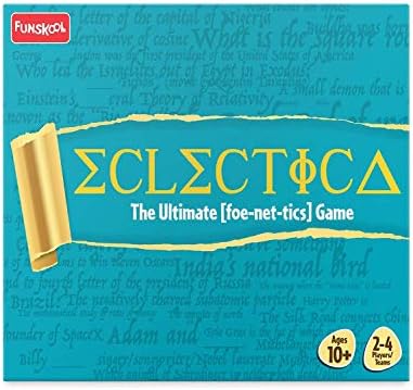 Funskool Games - Eclectica,The Ultimate Foe-Net-Ticks Game,Educational&Word Based Game for Kids and Family,2-4 Players,10 and Above,Multicolor Pack of 120 Pcs