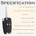 SUPALAND Keyless Entry Remote Control Key Fob Replacement Fits for 2013 2014 2015 Chevrolet Spark A2GM3AFUS03 95233524 95989830 42695007 315 Mhz 3 Buttons
